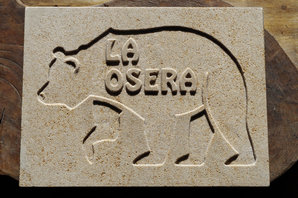 abuela halcón escritorio Letrero tallado en piedra personalizado | Tobías Stone